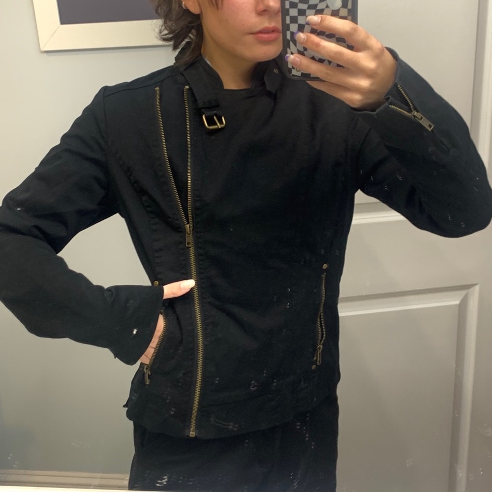 vintage forever 21 motorcycle jacket